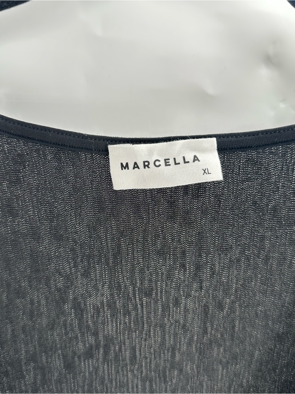 Marcella NYC Dulce Metallic Top Sparkly Lurex Long-Sleeve Wrap Top - Picture 6 of 10